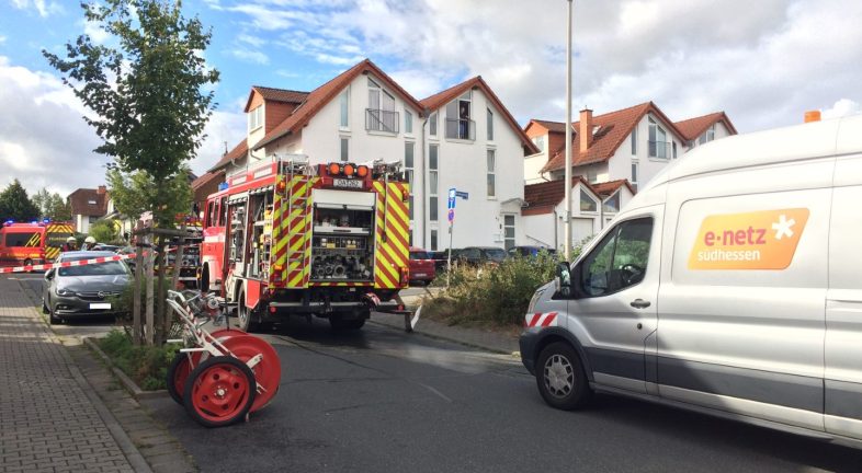 Einsatz Gasleitung beschädigt